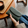 Genuine Leather Womens Short Wallet Card Holder With Multiple Card Slots