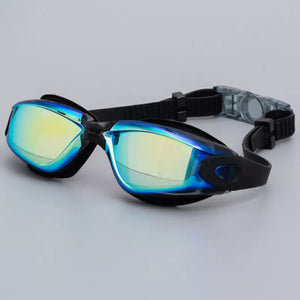 Anti-Fog Swimming Goggles - Clear Mirror Design for Adults & Children