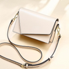 Genuine leather women's messenger bags geometric shape small square bag shoulder purse crossbody
