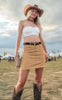 Signature Longhorn Western Leather Belt for Women