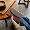 Genuine Leather Womens Short Wallet Card Holder With Multiple Card Slots