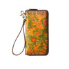 Womens Embossed Distressed Large-Capacity Vintage Wallet