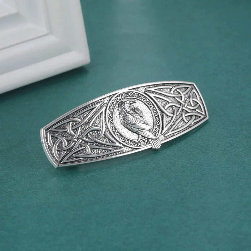 Vintage Celtic Tree of Life Hair Clips - Wicca Flower Barrettes for Women