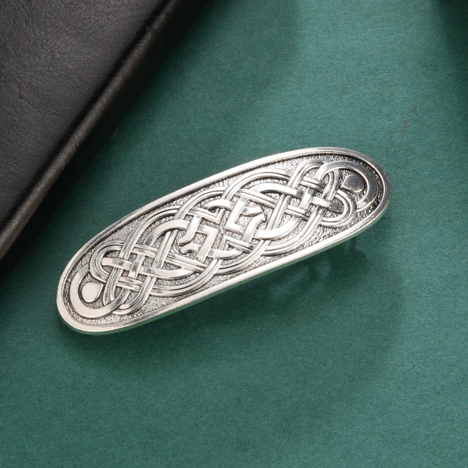 Vintage Celtic Tree of Life Hair Clips - Wicca Flower Barrettes for Women
