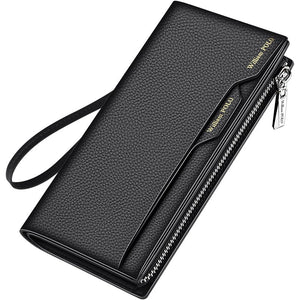 Men's Genuine Leather Zipper Wallets