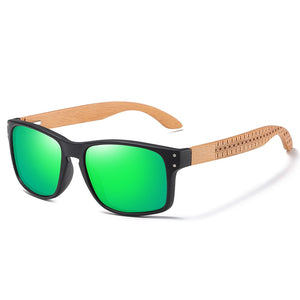 EZREAL Men's Polarized Beech Wood Handmade Sunglasses