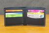 Vintage Crazy Horse Leather Wallet - Handmade Men's Bifold with Money Clip