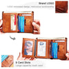 Dante Men's Leather RFID Wallet - Vintage Cowhide Vertical Design with Money Clip