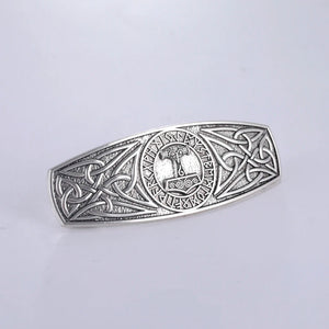 Vintage Celtic Tree of Life Hair Clips - Wicca Flower Barrettes for Women