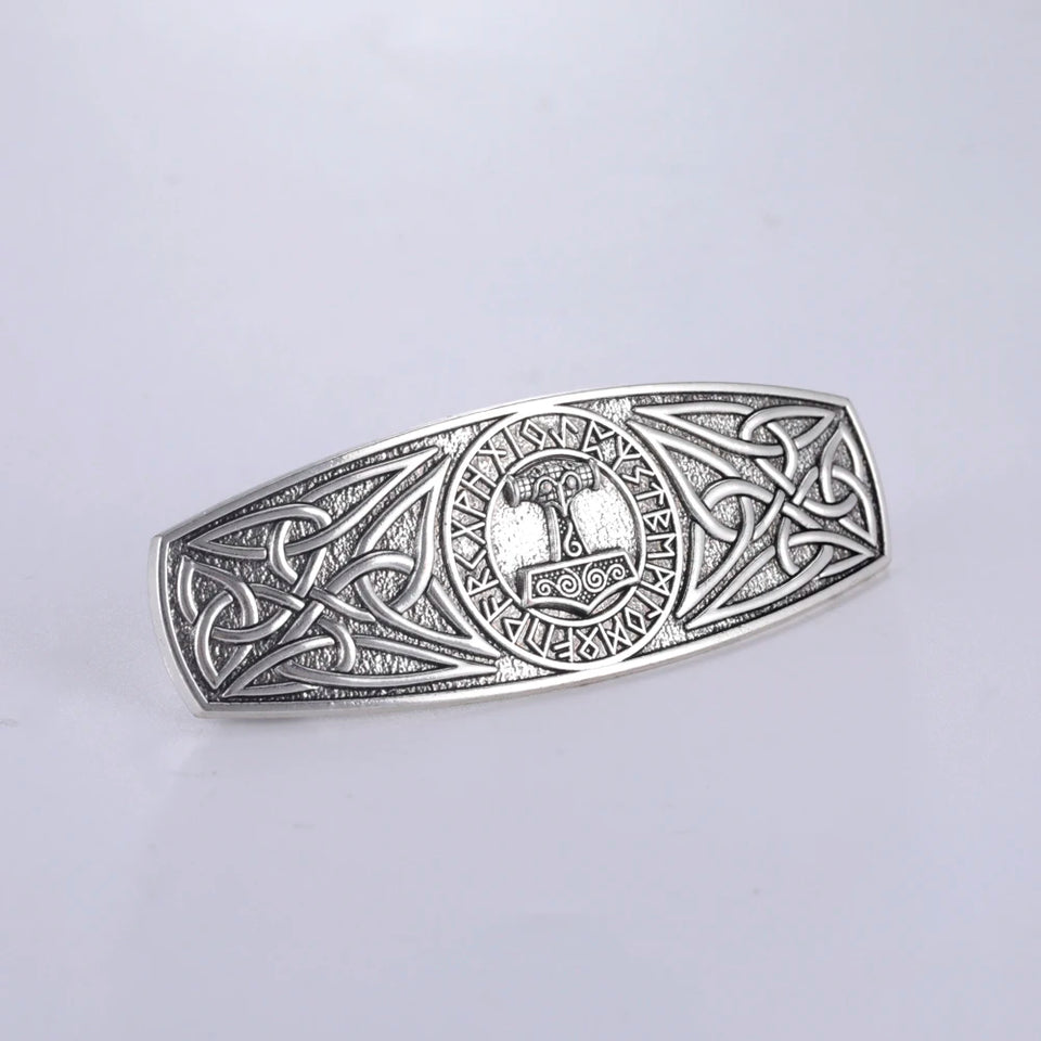 Vintage Celtic Tree of Life Hair Clips - Wicca Flower Barrettes for Women