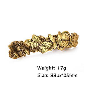 Vintage Celtic Tree of Life Hair Clips - Wicca Flower Barrettes for Women