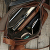 Vintage Leather Messenger Bag - Men's Casual Crossbody Shoulder Bag