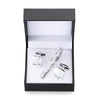 Men's Golden Sax Cufflinks Set - Music Tie Bar & Cufflinks Jewelry