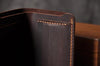 Vintage Crazy Horse Leather Wallet - Handmade Men's Bifold with Money Clip