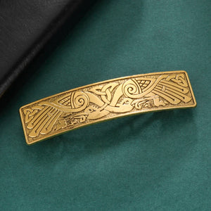 Vintage Celtic Tree of Life Hair Clips - Wicca Flower Barrettes for Women
