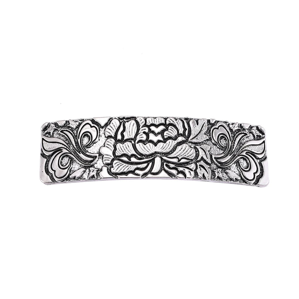 Vintage Celtic Tree of Life Hair Clips - Wicca Flower Barrettes for Women