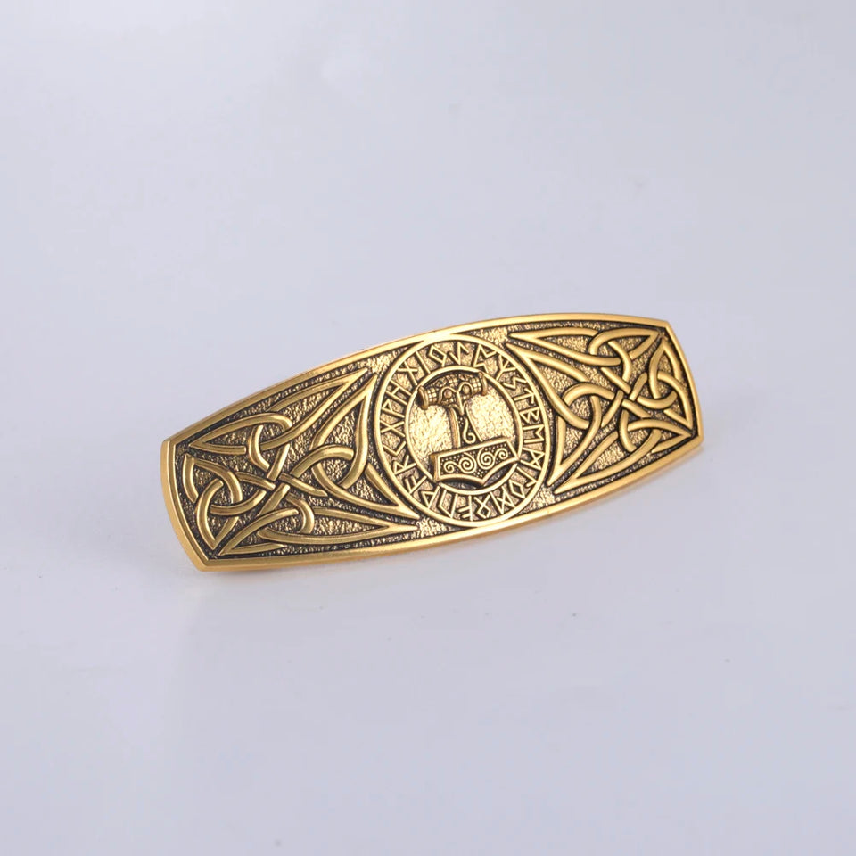 Vintage Celtic Tree of Life Hair Clips - Wicca Flower Barrettes for Women