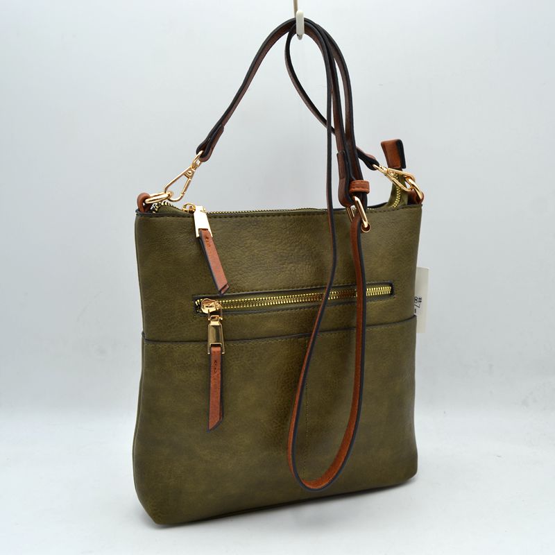 Women's Kaylee Soft PU Vegan Leather 2 in 1 Tote Crossbody Bag