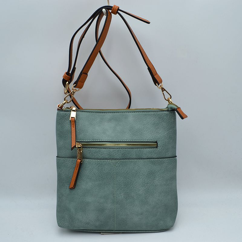 Women's Kaylee Soft PU Vegan Leather 2 in 1 Tote Crossbody Bag