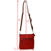 Women's Kaylee Soft PU Vegan Leather 2 in 1 Tote Crossbody Bag