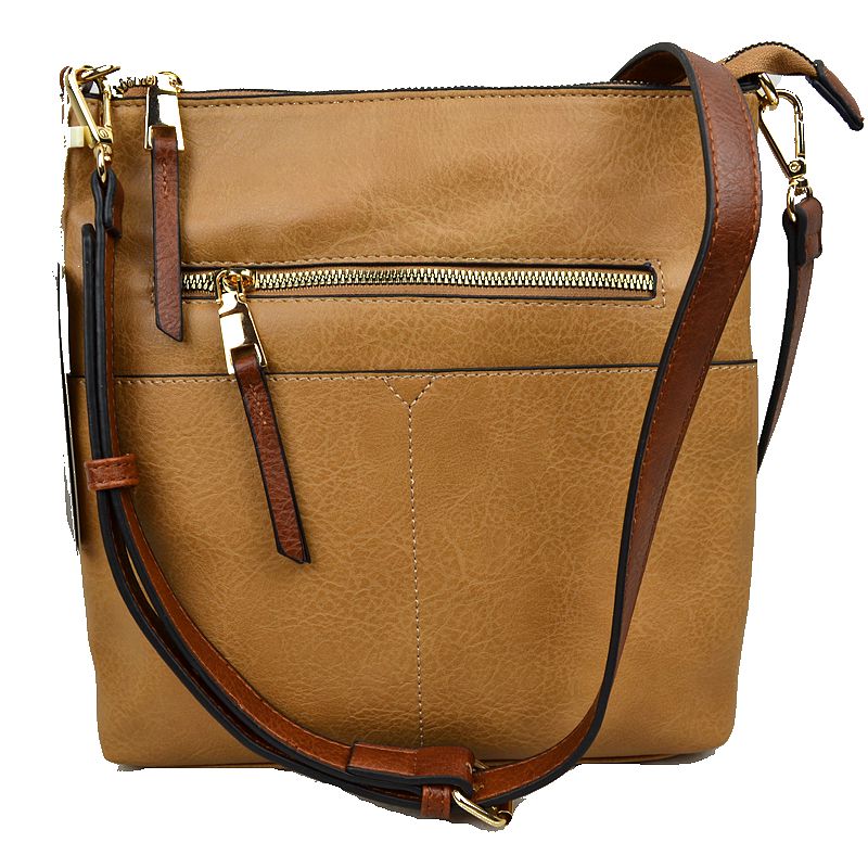 Women's Kaylee Soft PU Vegan Leather 2 in 1 Tote Crossbody Bag