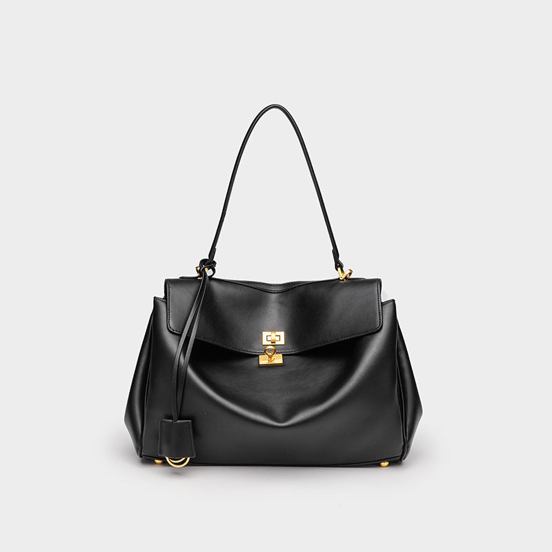 Women's Genuine Leather High-grade Underarm Commuter Kelly Crossbody Bags