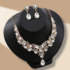 Women's Bridal Rhinestone Suite Luxury Fashion Party Jewelry Set