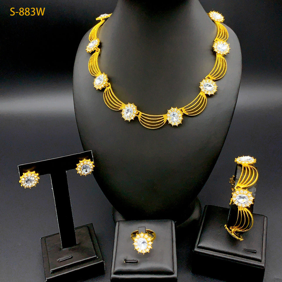 Classic Classy Women's Alloy Wedding Decoration Jewelry Set