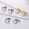 Stainless Steel Flat-head Screw No Pierced Adjustable Elastic Spiral Hair Ear Clip