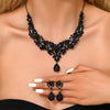 Women's Bridal Rhinestone Suite Luxury Fashion Party Jewelry Set