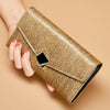 Women's Long Genuine Leather Design Fashion Elegant Ladies Wallets