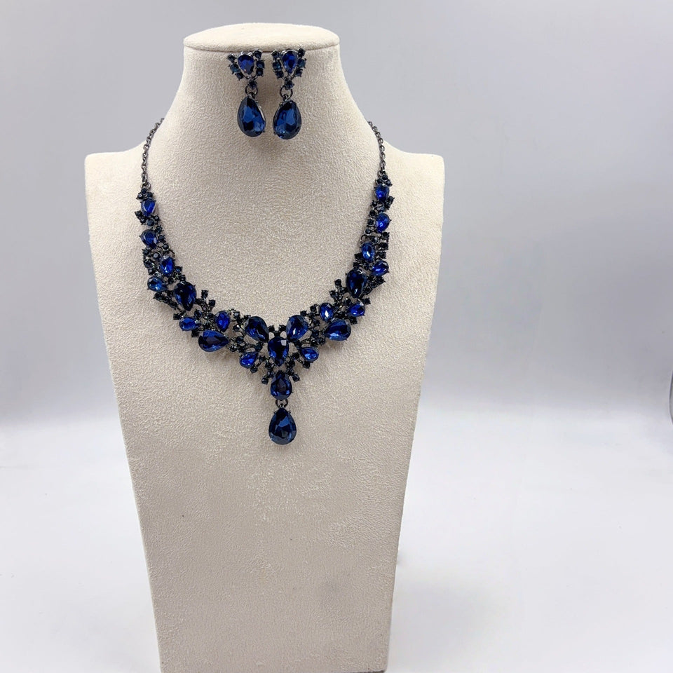 Women's Bridal Rhinestone Suite Luxury Fashion Party Jewelry Set
