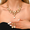 Women's Bridal Rhinestone Suite Luxury Fashion Party Jewelry Set