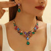 Women's Bridal Rhinestone Suite Luxury Fashion Party Jewelry Set