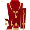 Women's Gold-plated Water Drop Banquet Wedding Imitation Jewelry Set