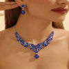 Women's Bridal Rhinestone Suite Luxury Fashion Party Jewelry Set
