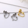 Stainless Steel Flat-head Screw No Pierced Adjustable Elastic Spiral Hair Ear Clip