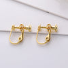 Stainless Steel Flat-head Screw No Pierced Adjustable Elastic Spiral Hair Ear Clip