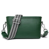 Women's Genuine Leather Wide Strap Cross Body Crossbody Bags