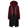 Y2K Long Sleeve Hoodie for Women - Versatile Color Block Zip Sweatshirt