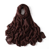 Premium Cotton Rayon Modal Hijab - Large 190x85cm Islamic Headscarf for Women