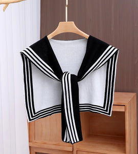 Women's Cotton Paisley Stole - Small Square Shawl with Striped Accents