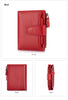 Large Capacity Women's RFID Wallet - Leather Bifold with Coin Pocket & ID Windows