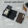 CASEKEY Men's Leather Pop-Up Business Wallets