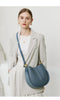 Large Capacity Bucket Bag for Women - Soft Leather Crossbody with Saddle Style