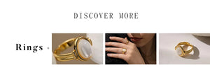 Unisex Minimalist Wide Band Rings - Gold Silver Plated Stainless Steel