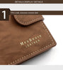Secure Men's Wallet - PU Leather Card Holder with Hasp & Multiple Compartments