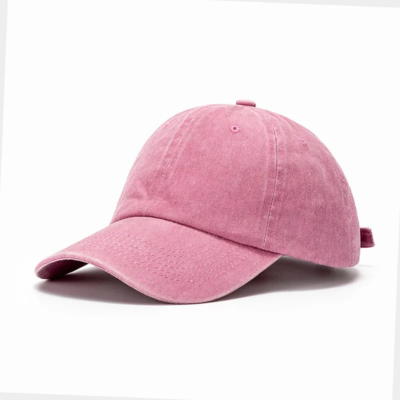 Vintage Hip Hop Baseball Cap - Washed Cotton Snapback for Men & Women
