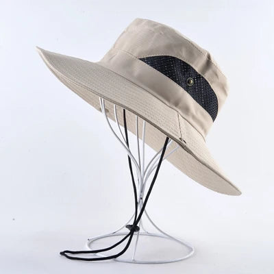 Anti-UV Wide Brim Hat - Unisex Sun Protection for Fishing, Hiking & Beach