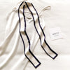 Satin Ribbon Neckerchief for Women - 6x115cm Long Silk-Style